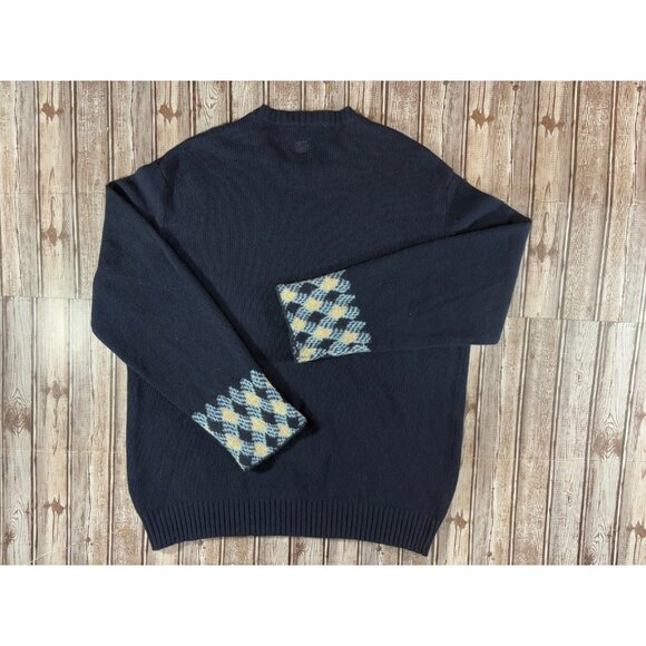 Etro Milano Herren wool Sweater Pullover sz 2XL color Navy NWT mspr $698 Italy - Picture 12 of 12